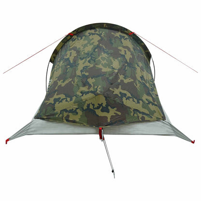 vidaXL Backpacking Tent Camouflage 2-Person