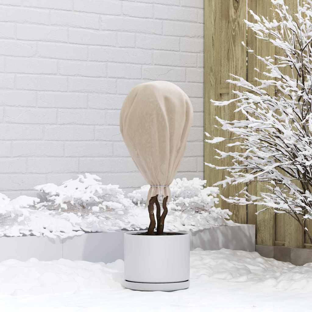 vidaXL Frost Protection Plant Fleece Beige 50 x 1.6 m Non-woven Fabric