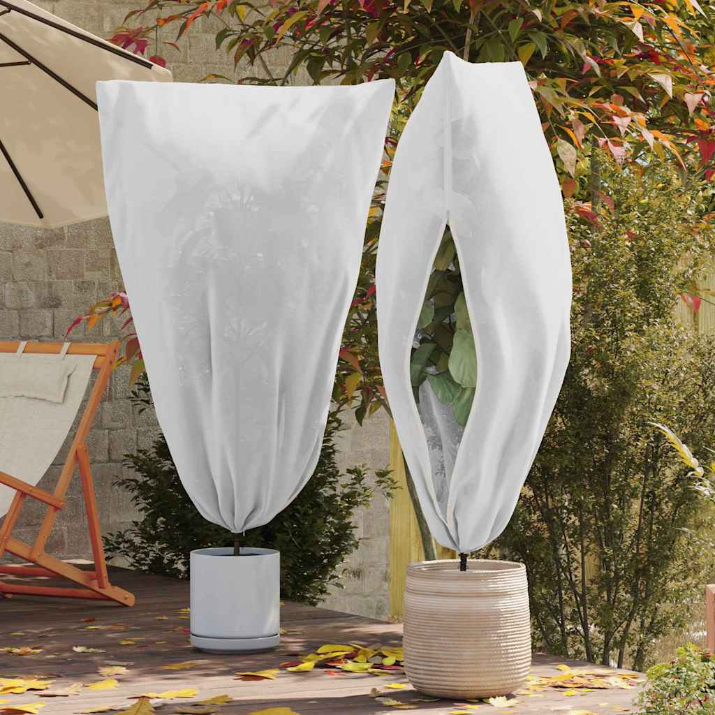 vidaXL Frost Protection Plant Fleece Covers 5 pcs White 1.8 x 1.2 m