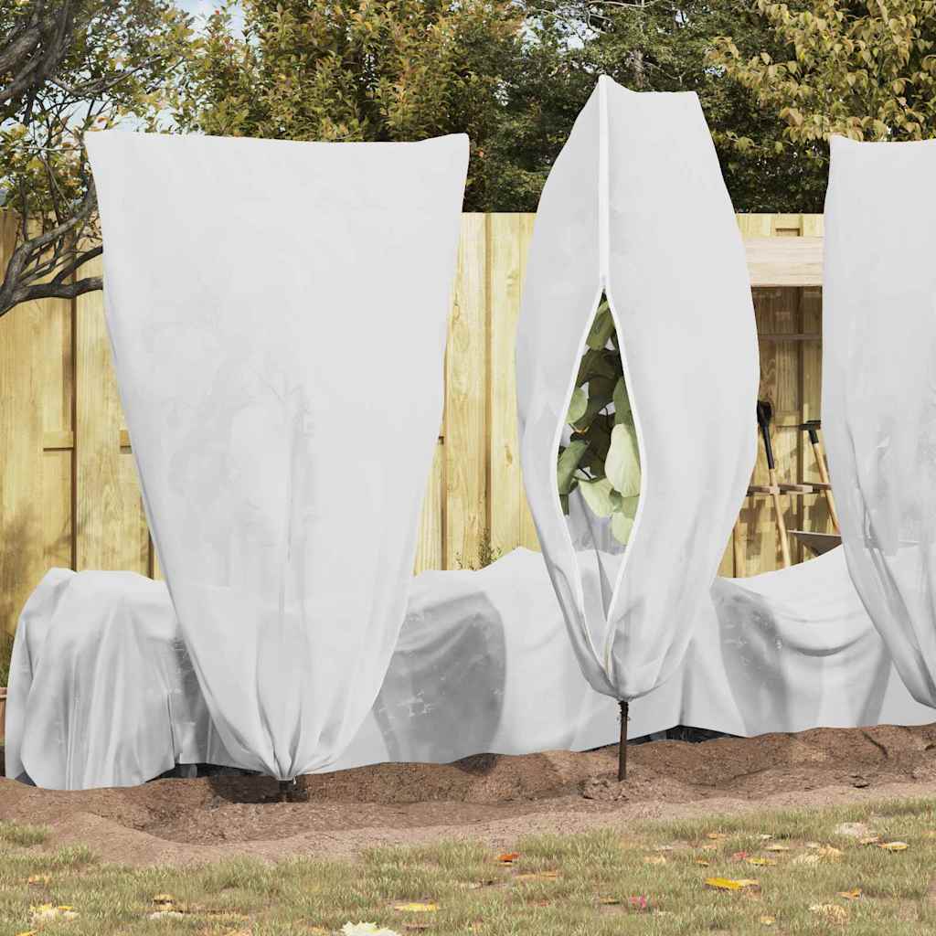 vidaXL Frost Protection Plant Fleece Covers 5 pcs White 1.8 x 1.2 m