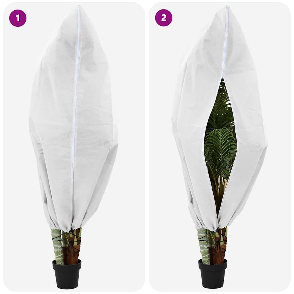 vidaXL Frost Protection Plant Fleece Covers 5 pcs White 1.8 x 1.2 m