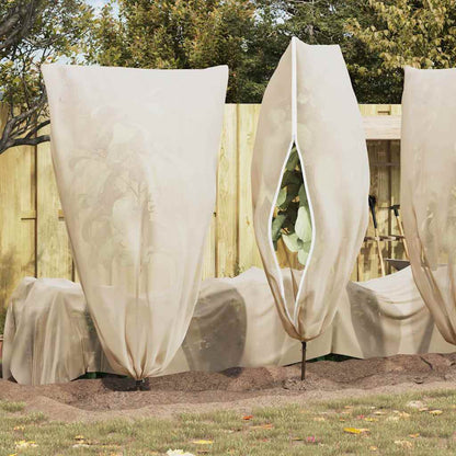 vidaXL Frost Protection Plant Fleece Covers 5 pcs Beige 1.55 x 1.55 m