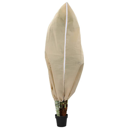 vidaXL Frost Protection Plant Fleece Covers 5 pcs Beige 1.55 x 1.55 m