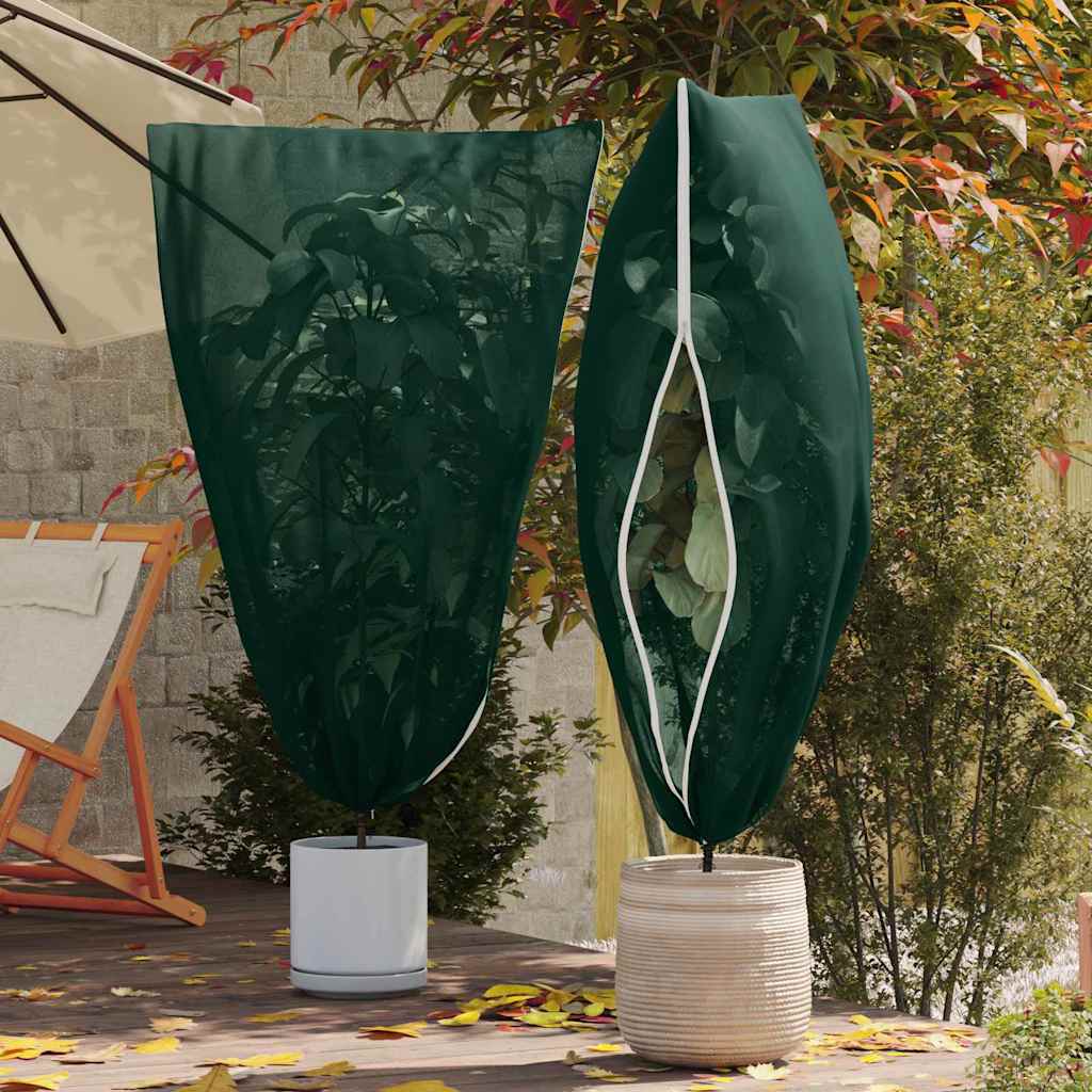 vidaXL Frost Protection Plant Fleece Covers 5 pcs Green 1.8 x 1.2 m