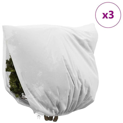 vidaXL Frost Protection Plant Fleece Covers 3 pcs White 2 x 2.36 m
