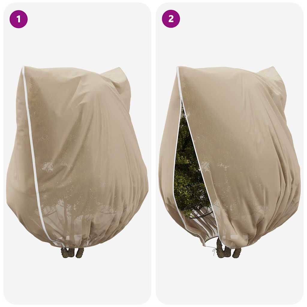 vidaXL Frost Protection Plant Fleece Covers 3 pcs Beige 3 x 3.93 m