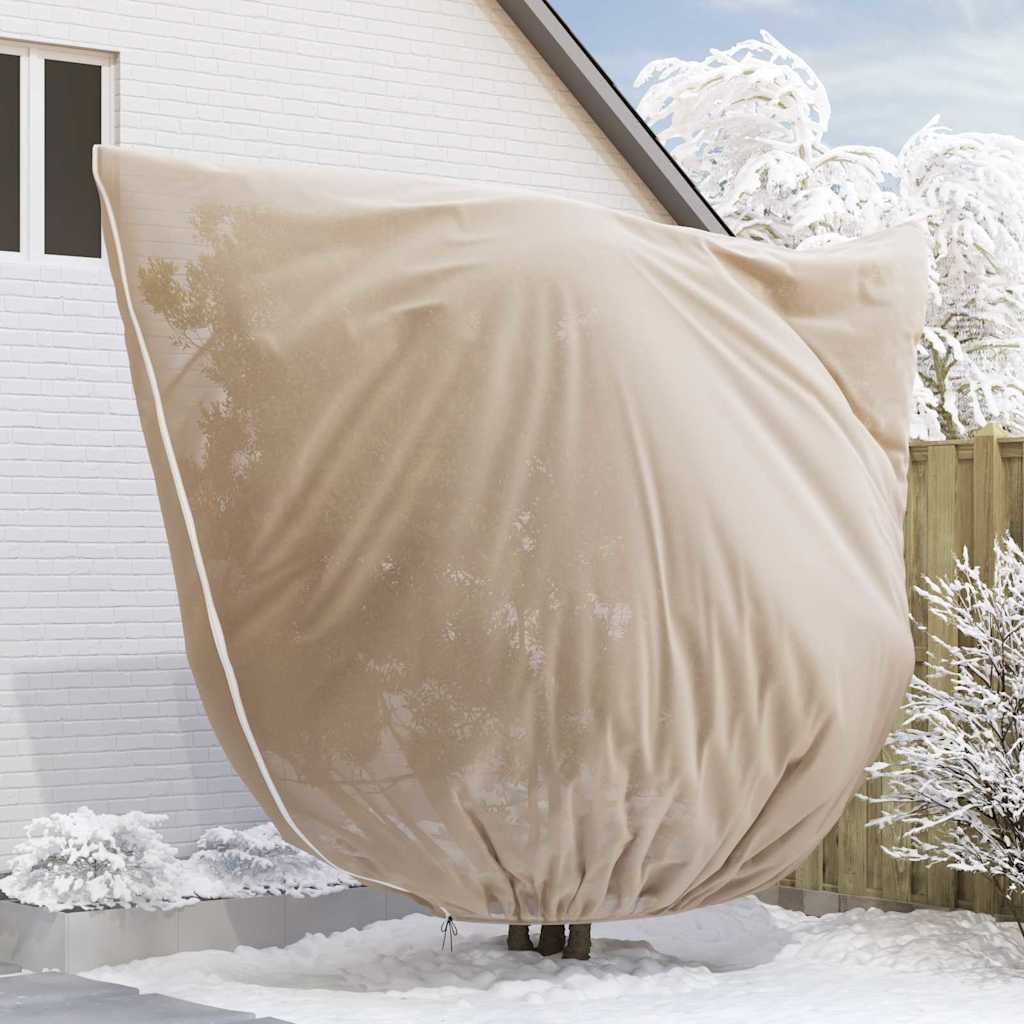 vidaXL Frost Protection Plant Fleece Covers 3 pcs Beige 3.5 x 3.93 m
