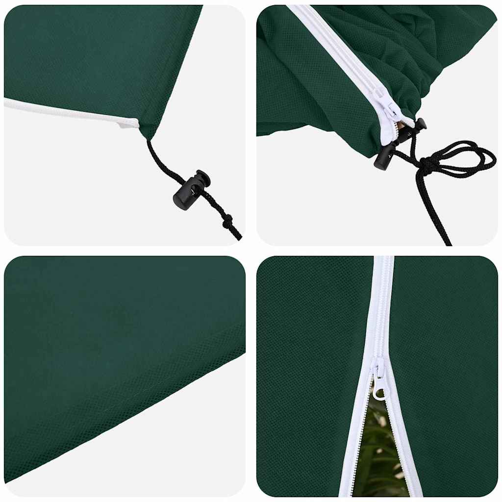 vidaXL Frost Protection Plant Fleece Covers 3 pcs Green 2 x 2.36 m