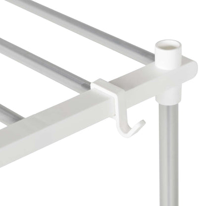 vidaXL Washing Machine Shelf White 70 x 27 x 136 cm Aluminium