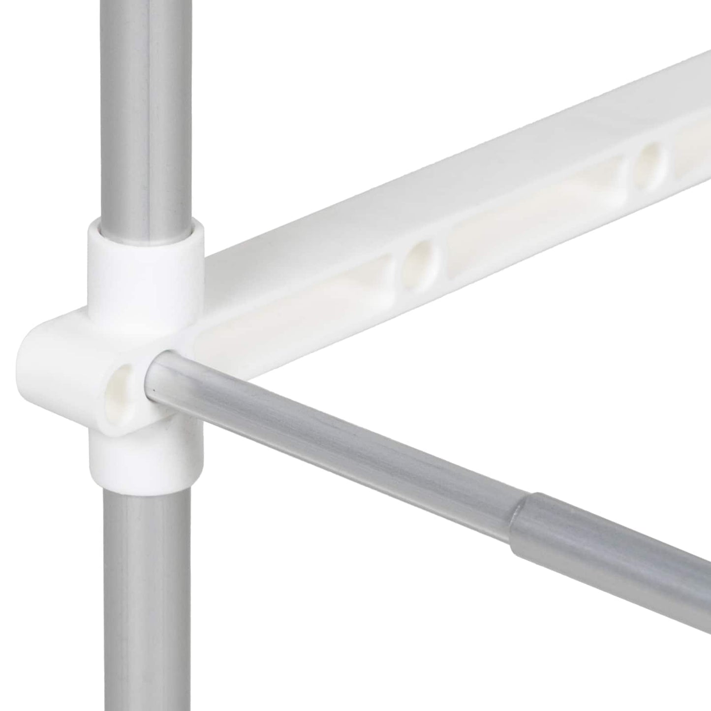 vidaXL Washing Machine Shelf White 70 x 27 x 136 cm Aluminium