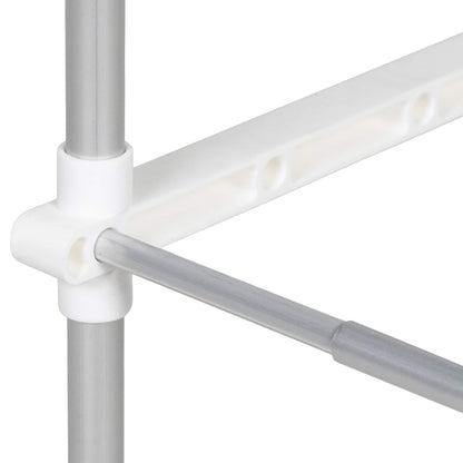 vidaXL Washing Machine Shelf White 70 x 27 x 136 cm Aluminium