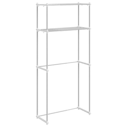 vidaXL Washing Machine Shelf White 70 x 27 x 136 cm Aluminium