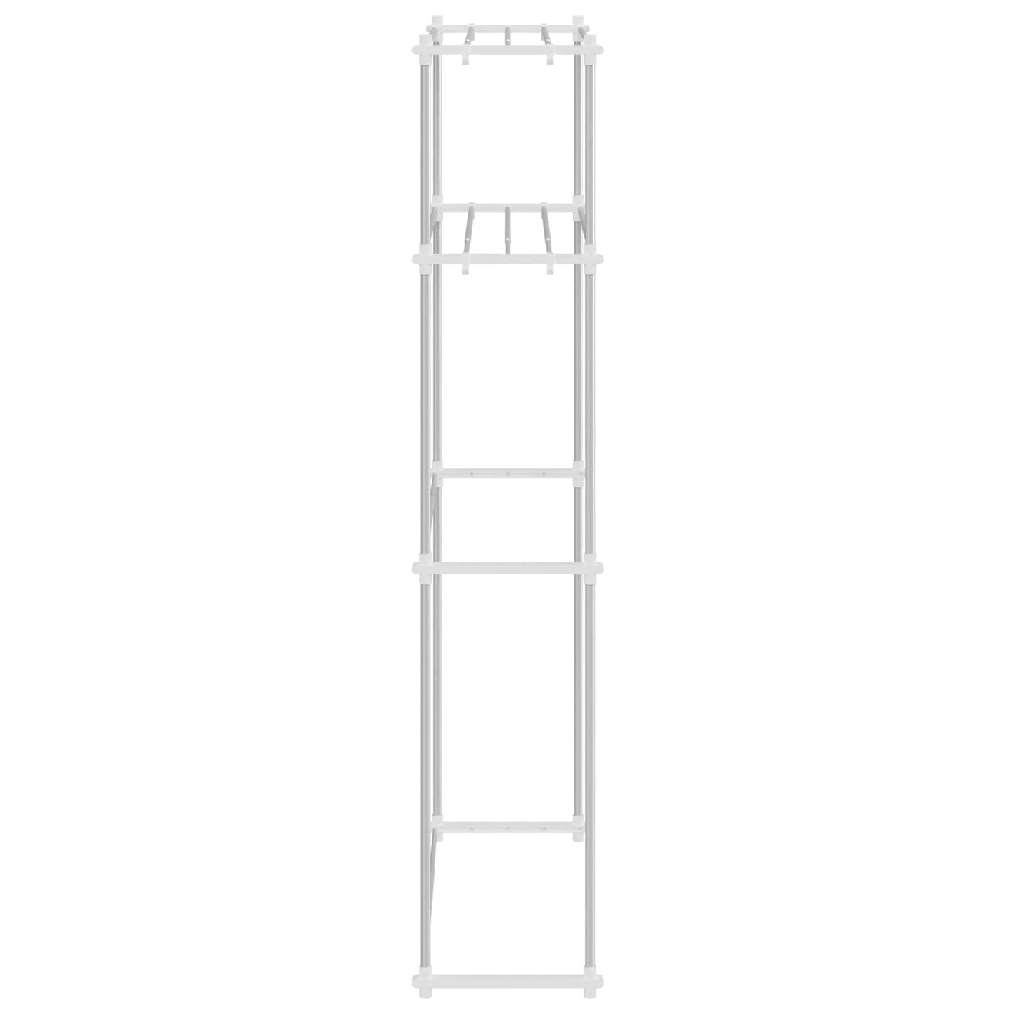 vidaXL Washing Machine Shelf White 70 x 27 x 136 cm Aluminium
