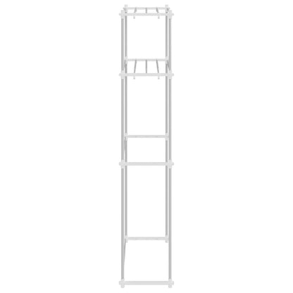 vidaXL Washing Machine Shelf White 70 x 27 x 136 cm Aluminium