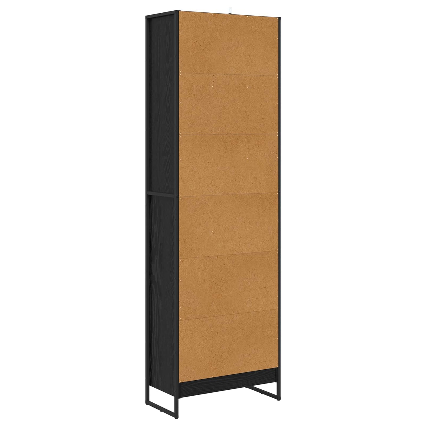 vidaXL Book Cabinet 60 x 30 x 189.5 cm Engineered Wood Black Oak