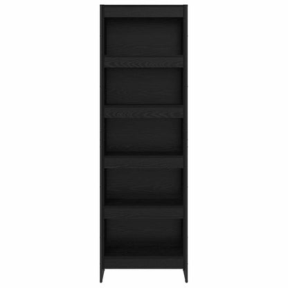 vidaXL Book Cabinet 60 x 30 x 189.5 cm Engineered Wood Black Oak