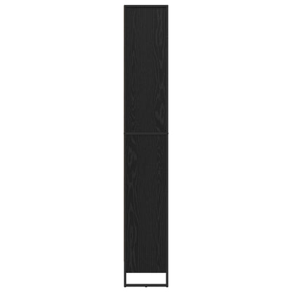 vidaXL Book Cabinet 60 x 30 x 189.5 cm Engineered Wood Black Oak