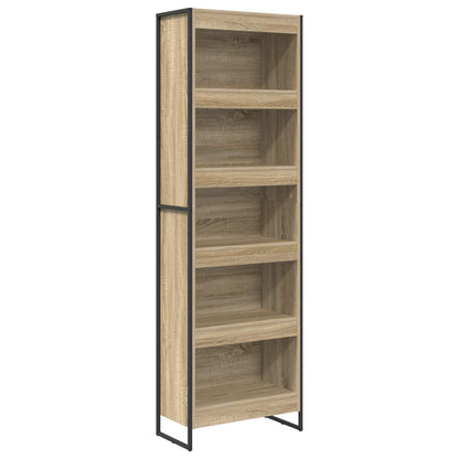 vidaXL Book Cabinet 60 x 30 x 189.5 cm Engineered Wood Sonoma