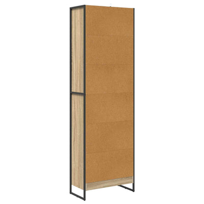 vidaXL Book Cabinet 60 x 30 x 189.5 cm Engineered Wood Sonoma