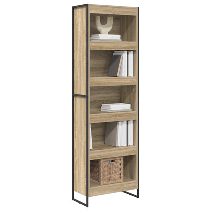 vidaXL Book Cabinet 60 x 30 x 189.5 cm Engineered Wood Sonoma