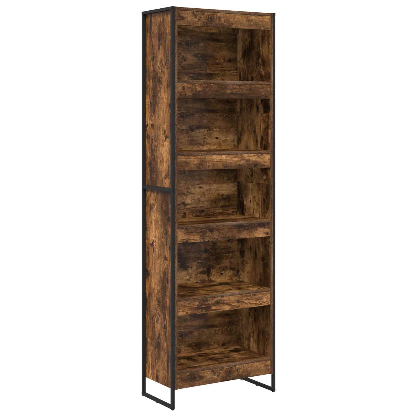 vidaXL Book Cabinet 60 x 30 x 189.5 cm Engineered Wood Smoke Oak