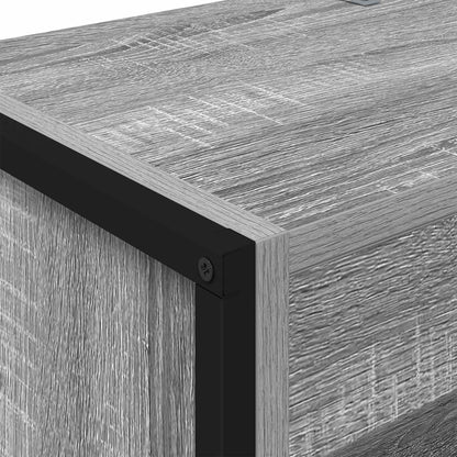vidaXL Book Cabinet 60 x 30 x 189.5 cm Engineered Wood Grey Sonoma