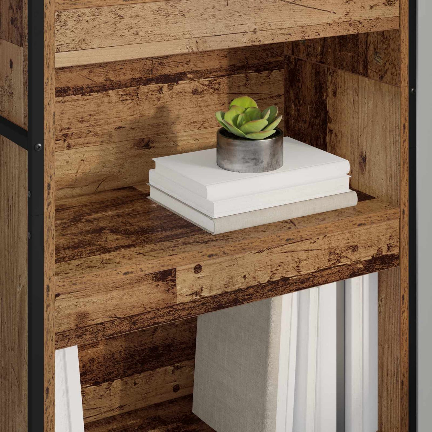 vidaXL Book Cabinet 60 x 30 x 189.5 cm Engineered Wood Old Wood