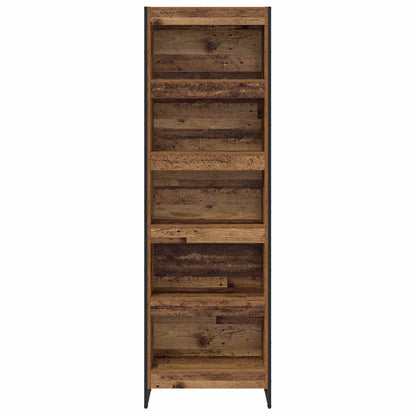vidaXL Book Cabinet 60 x 30 x 189.5 cm Engineered Wood Old Wood