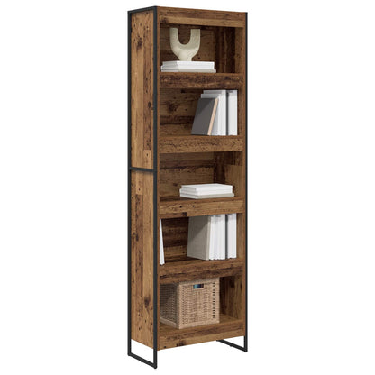 vidaXL Book Cabinet 60 x 30 x 189.5 cm Engineered Wood Old Wood