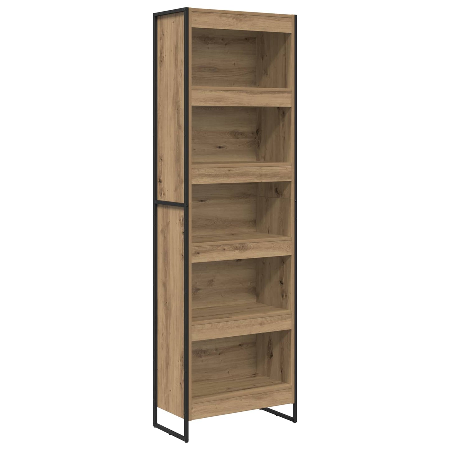 vidaXL Book Cabinet 60 x 30 x 189.5 cm Engineered Wood Artisian Oak