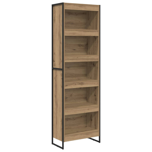vidaXL Book Cabinet 60 x 30 x 189.5 cm Engineered Wood Artisian Oak