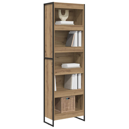 vidaXL Book Cabinet 60 x 30 x 189.5 cm Engineered Wood Artisian Oak