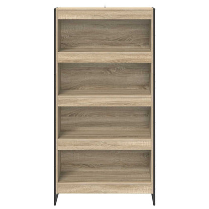 vidaXL Book Cabinet 80 x 30 x 155 cm Engineered Wood Sonoma