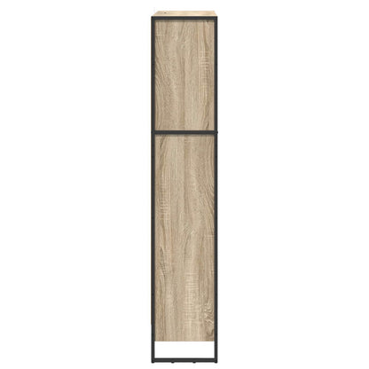 vidaXL Book Cabinet 80 x 30 x 155 cm Engineered Wood Sonoma