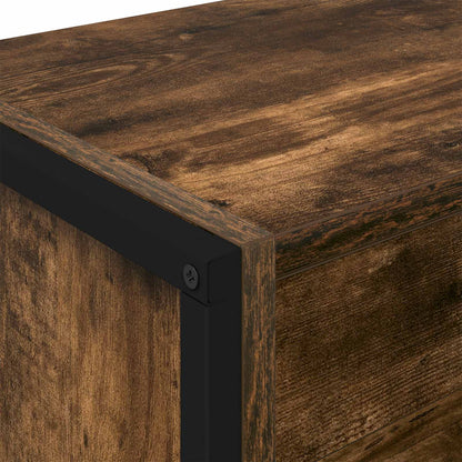 vidaXL Book Cabinet 80 x 30 x 155 cm Engineered Wood Smoke Oak
