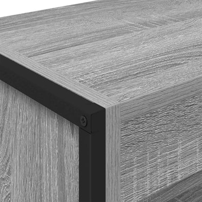 vidaXL Book Cabinet 2 pcs Grey Sonoma 80 x 30 x 155 cm Engineered Wood