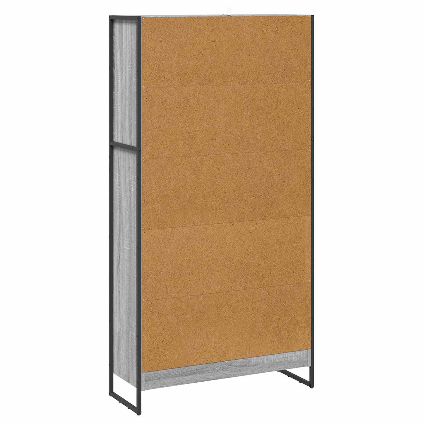 vidaXL Book Cabinet 2 pcs Grey Sonoma 80 x 30 x 155 cm Engineered Wood