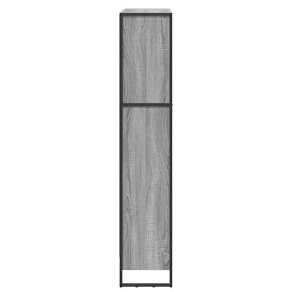 vidaXL Book Cabinet 2 pcs Grey Sonoma 80 x 30 x 155 cm Engineered Wood