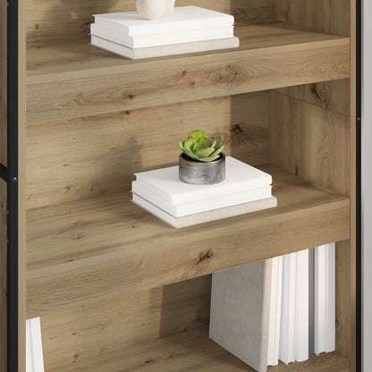 vidaXL Book Cabinet 80 x 30 x 155 cm Engineered Wood Artisian Oak