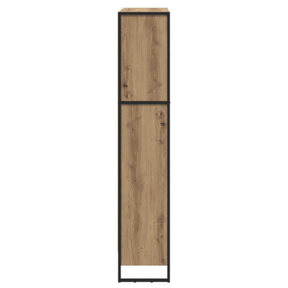 vidaXL Book Cabinet 80 x 30 x 155 cm Engineered Wood Artisian Oak