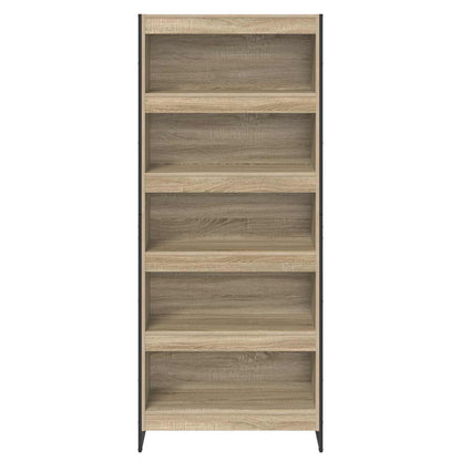vidaXL Book Cabinet 80 x 30 x 189.5 cm Engineered Wood Sonoma