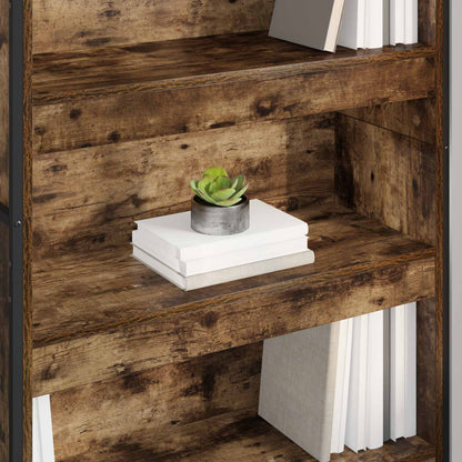 vidaXL Book Cabinet 80 x 30 x 189.5 cm Engineered Wood Smoke Oak