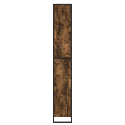 vidaXL Book Cabinet 80 x 30 x 189.5 cm Engineered Wood Smoke Oak