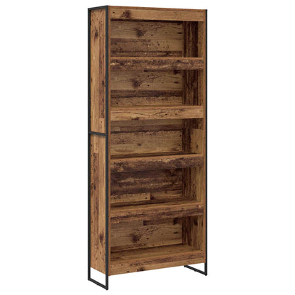 vidaXL Book Cabinet 80 x 30 x 189.5 cm Engineered Wood Old Wood