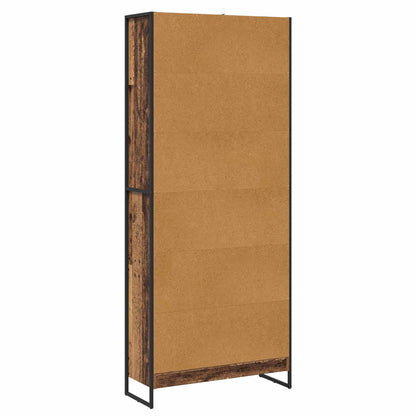 vidaXL Book Cabinet 80 x 30 x 189.5 cm Engineered Wood Old Wood