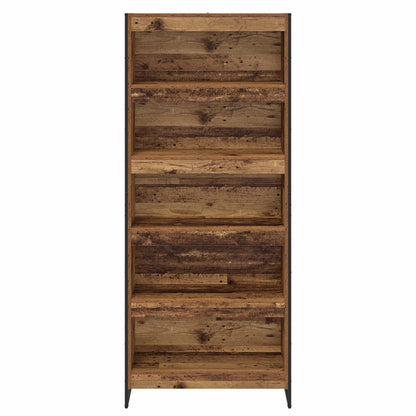 vidaXL Book Cabinet 80 x 30 x 189.5 cm Engineered Wood Old Wood
