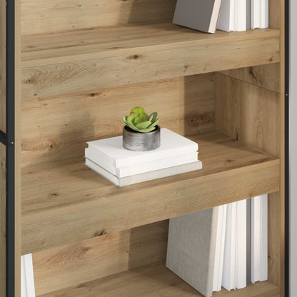 vidaXL Book Cabinet 80 x 30 x 189.5 cm Engineered Wood Artisian Oak