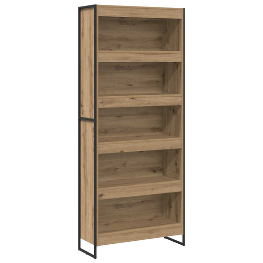 vidaXL Book Cabinet 80 x 30 x 189.5 cm Engineered Wood Artisian Oak