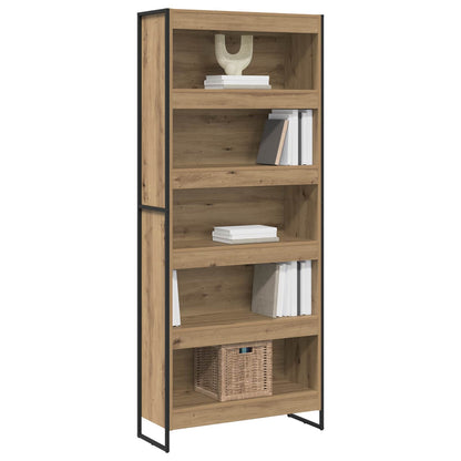 vidaXL Book Cabinet 80 x 30 x 189.5 cm Engineered Wood Artisian Oak