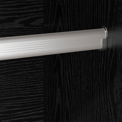 vidaXL Warderobe with Door Black Oak 50 x 50 x 200 cm Engineered Wood